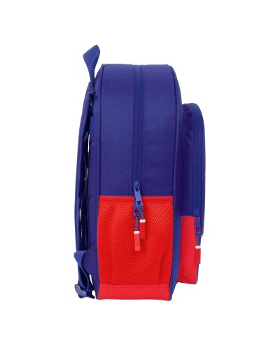 Mochila Escolar Atlético Madrid Azul Blanco Rojo 32 x 38 x 12 cm
