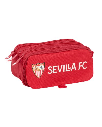 Tredubbel Carry-all Sevilla Fútbol Club Röd 21,5 x 10 x 8 cm
