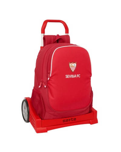 Trolley per la Scuola Sevilla Fútbol Club Rosso 32 x 43 x 14 cm