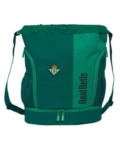 Sac à dos serré par des ficelles Real Betis Balompié Vert 35 x 40 x 1 cm