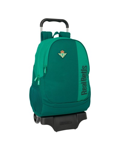 Schoolrugzak met Wielen Real Betis Balompié Groen 30 x 43 x 14 cm