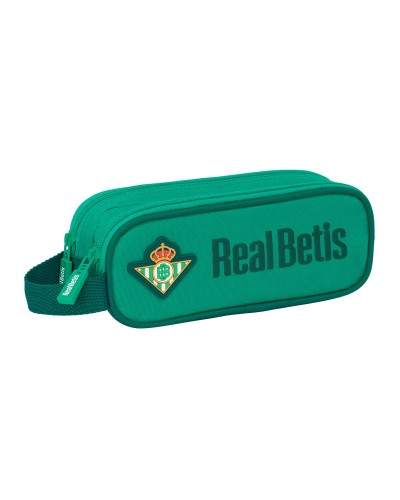 Pennenetui met 2 vakken Real Betis Balompié Groen 21 x 8 x 6 cm