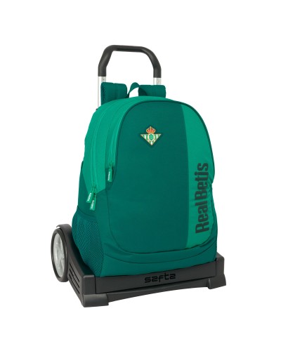 Mochila Escolar con Ruedas Real Betis Balompié Verde 32 x 43 x 14 cm