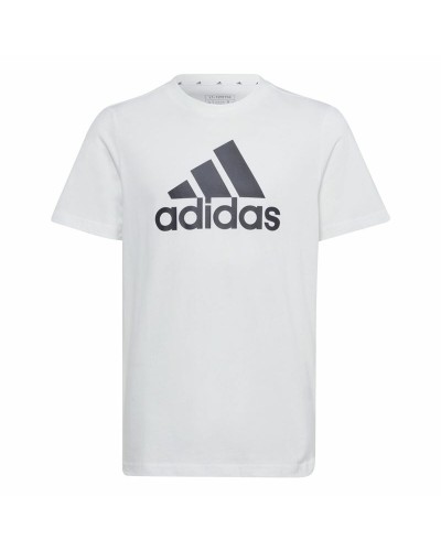 Barn T-shirt med kortärm Adidas Essentials Big Logo Cotton