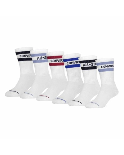 Chaussettes Converse Wordmark Crew Blanc (5-7 Ans)