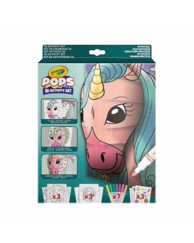 Pictures to colour in Crayola 3D Color Pops Unicorn