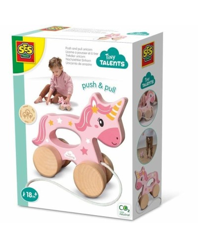 Ledenpop SES Creative Unicornio de madera 2 en 1 Eenhoorn