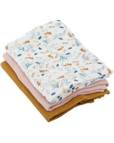 Muslin Domiva Brun Resistent 3 Delar (3 antal)