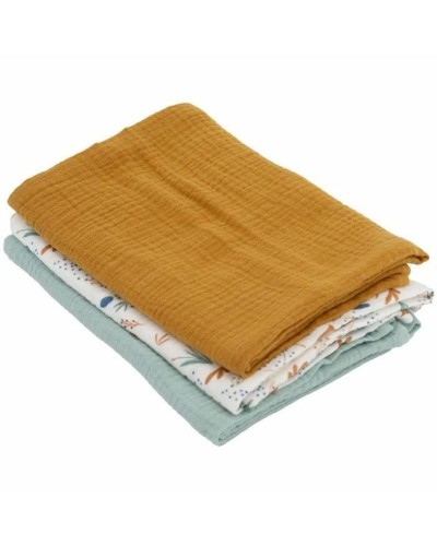 Muslin Domiva Brun Resistent 3 Delar (3 antal)