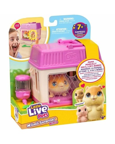 Peluche Little Live Pets Mama Surprise Hamsters Arancio Orange Stoffa Criceto