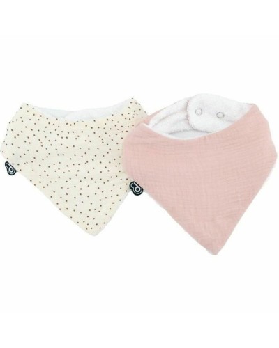 Bavoir Domiva Rose clair Coton 2 Pièces (2 Unités)