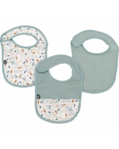 Bavoir Domiva Celeste Coton 3 Pièces (3 Unités)