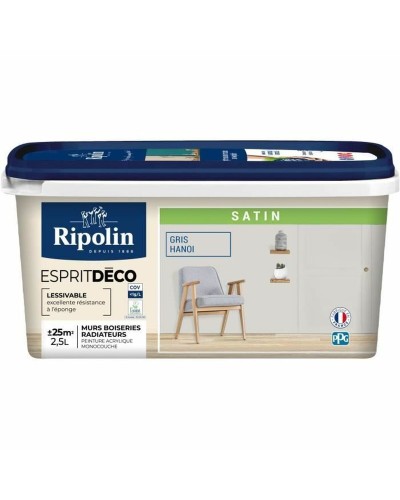 Peinture acrylique Ripolin Gris Anthracite 250 ml