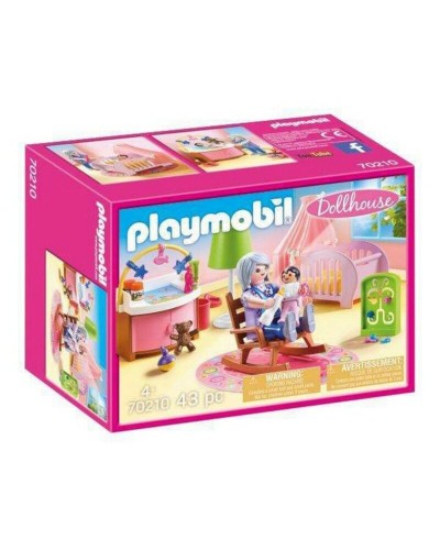 Playset Dollhouse Baby's Room Playmobil 70210 - Nursery (43 pcs)