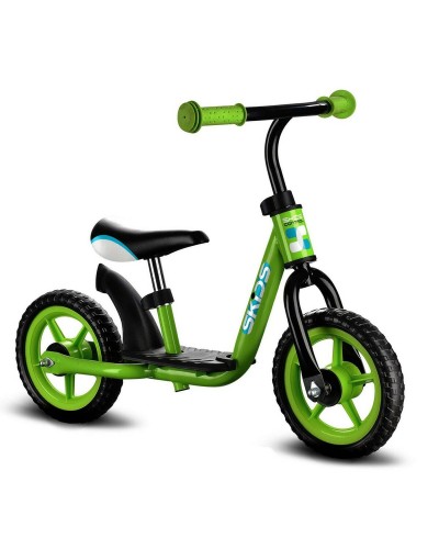Vélo pour Enfants Skids Control Vert Acier Repose-pied