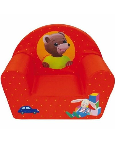 Barnfåtölj Fun House 712583 Björn 52 x 33 x 42 cm Röd
