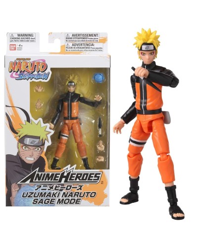Figuuri, jossa liikkuvat raajat Naruto Anime Heroes - Uzumaki Naruto Sage Mode 17 cm