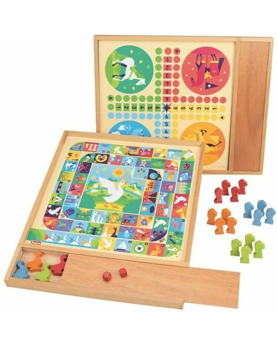 Tischspiel Jeujura Game of goose and small horses