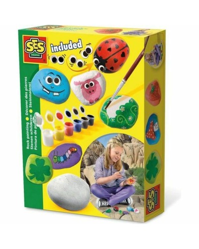 Målarset SES Creative Pinta piedras Gul