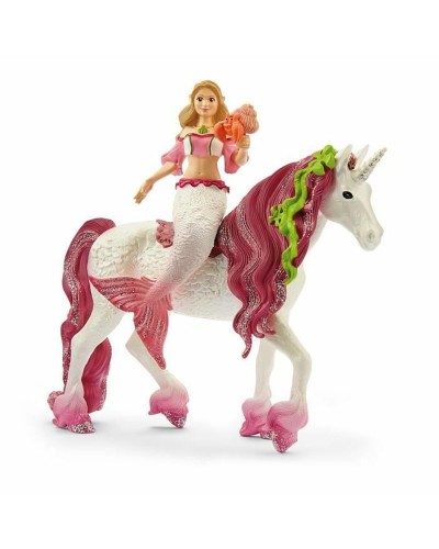 Unicorno Schleich Sirene Feya on sea unicorn 3 Pezzi
