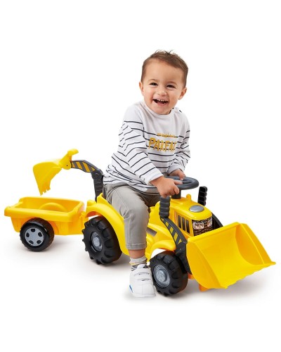 Cavalcabili Ecoiffier Carrier Giallo Trattore