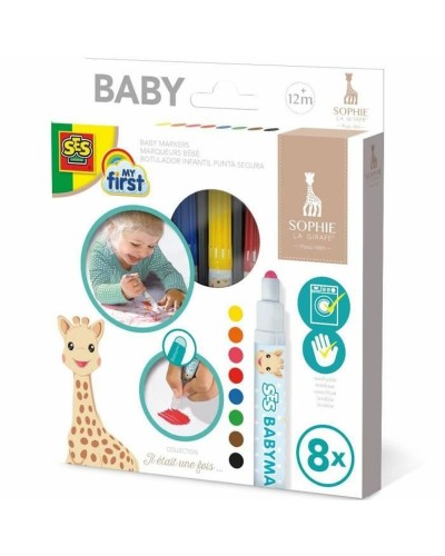 Set Viltstiften babies SES Creative SOPHIE LA GIRAFE Multicolour