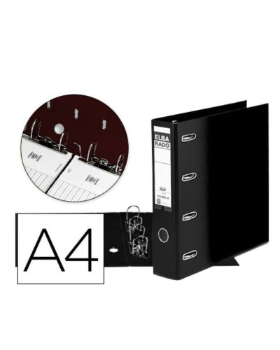 Ringbuch Elba 100551851 Schwarz A4 (1 Stück)