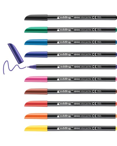 Felt-tip pens Edding 1200-10-S (10 Units)