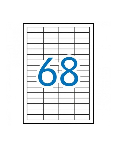 Adhesive labels Apli 1282 100 Sheets 48,5 x 16,9 mm White