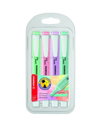 Fluoreszenzmarker-Set Stabilo 275/4-08 4 Stücke (4 Stück)