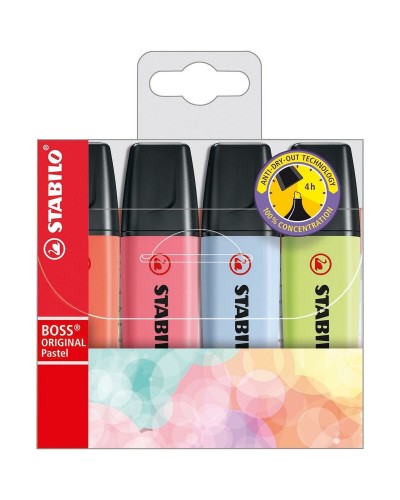 Set di Evidenziatori Stabilo 70/4-3 Plastica