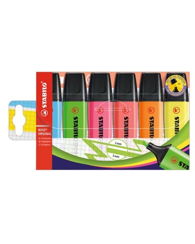 Highlighter Stabilo 70/6 Plast