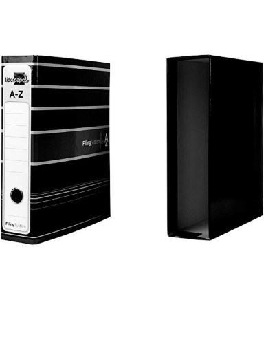 Reliure à anneaux Liderpapel AZ15 Noir A4