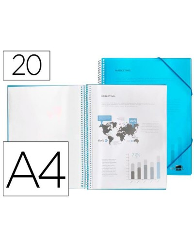 Folder Liderpapel EC05 Blå A4