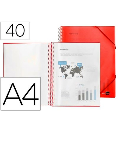Dossier Liderpapel EC14 Rouge A4