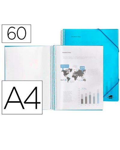Folder Liderpapel EC21 Blå A4
