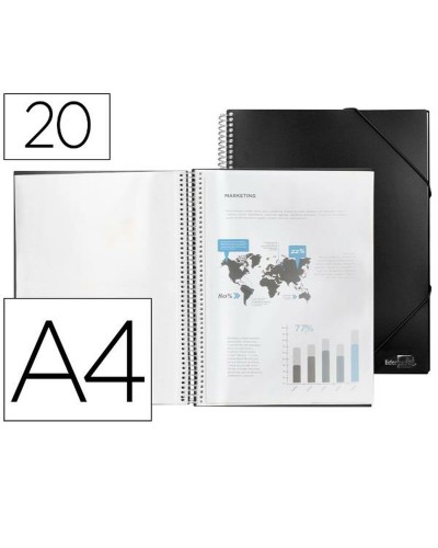 Carpeta Liderpapel EC30 Negro A4