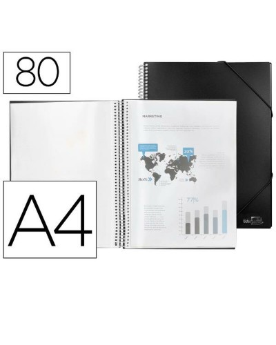 Kansio Liderpapel EC35 Musta A4