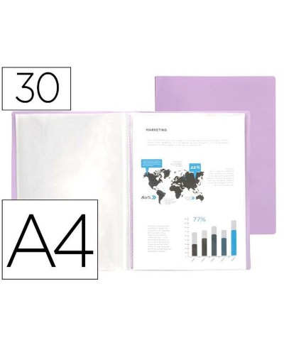 Document Holder Liderpapel EC75 Lilac A4