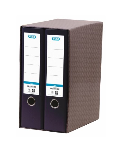 Reliure à anneaux Elba 100580054 Noir A4 (2 Unités)