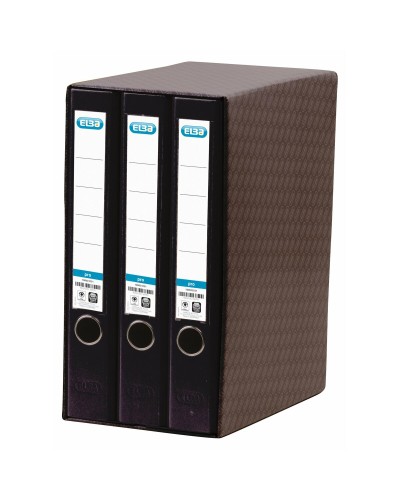 Ringmap Elba 100580060 Zwart A4 3 Stuks