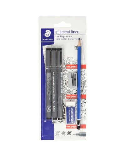 Permanent marker Staedtler 308 SBK3P2 Black (3 Pieces)