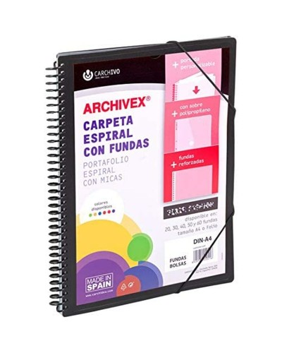 Sorteringsmapp Carchivo Archivex-Star Svart A4