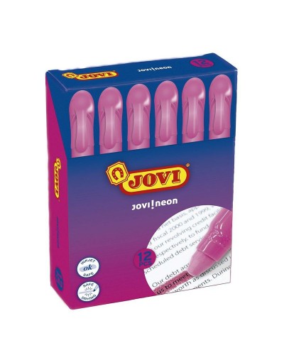 Fluoriscerende Markeerstift Jovi Jovi!neon Fuchsia 12 Onderdelen