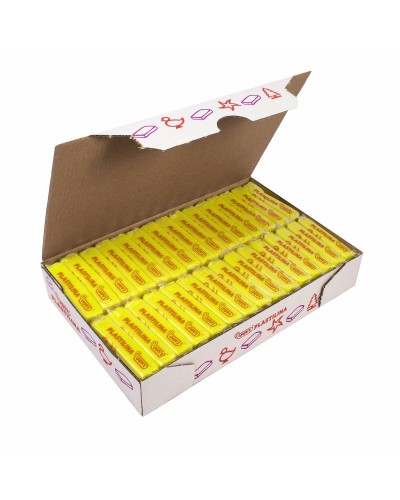 Pâte à modeler Jovi Jaune 50 g (30 Pièces)