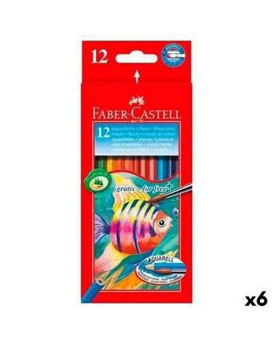 Aquarellstifte Faber-Castell Bunt 6 Stücke