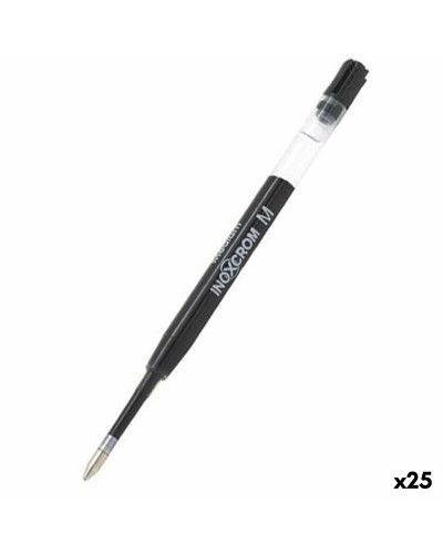 Refill för kulspetspenna Inoxcrom M Svart 1 mm (25 antal)