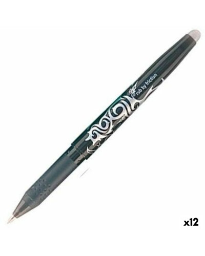 Pen Pilot Frixion Ball Wisbare inkt Zwart 0,4 mm 0,7 mm (12 Stuks)