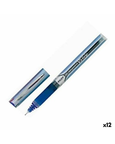 Crayon Roller Pilot V5 Grip Bleu 0,3 mm (12 Unités)