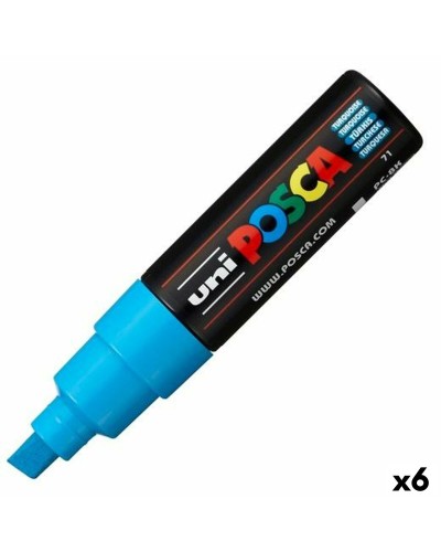 Marker pen/felt-tip pen POSCA PC-8K Turquoise (6 Units)